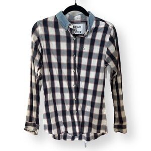 Peau De Loup Button Down Plaid